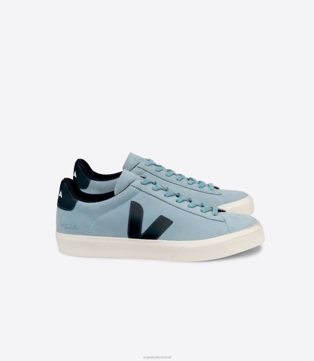 Schuhe VHJD224 Frauen Veja Campo Nubuk Stahl Nautico