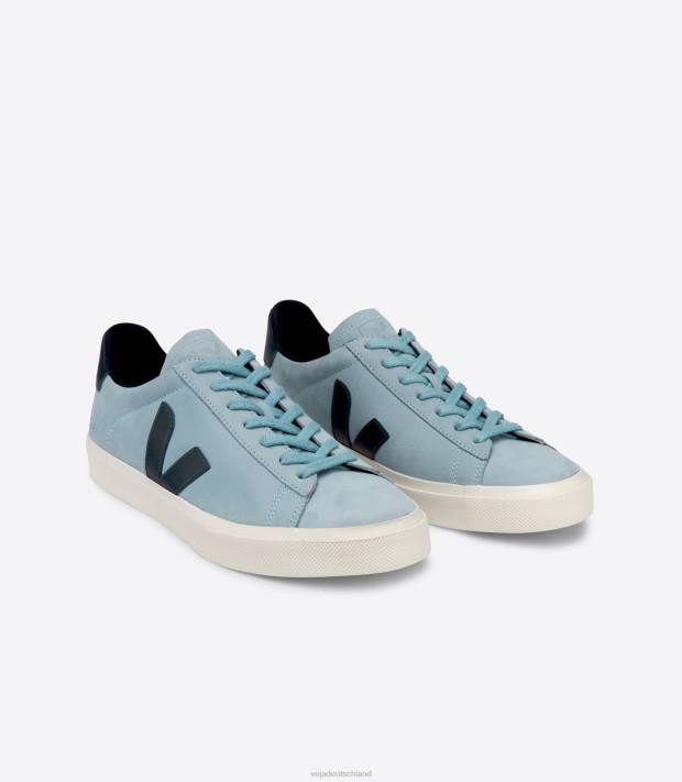 Schuhe VHJD224 Frauen Veja Campo Nubuk Stahl Nautico