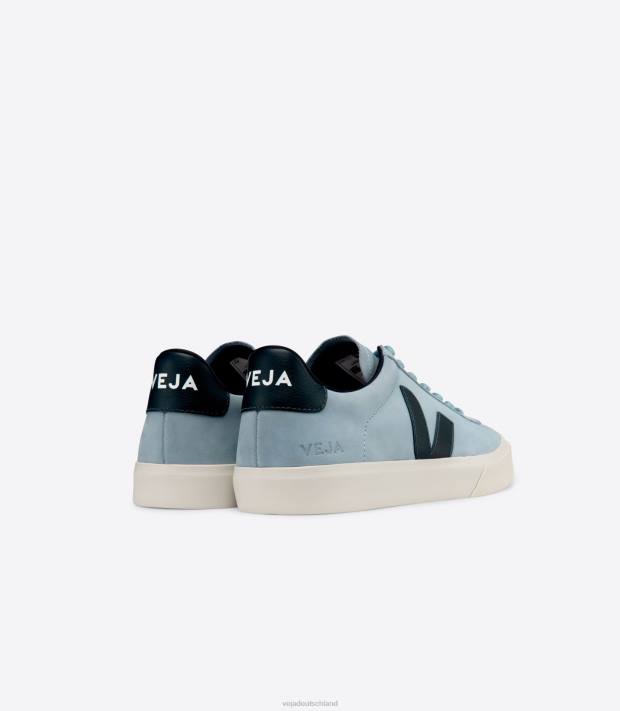 Schuhe VHJD224 Frauen Veja Campo Nubuk Stahl Nautico