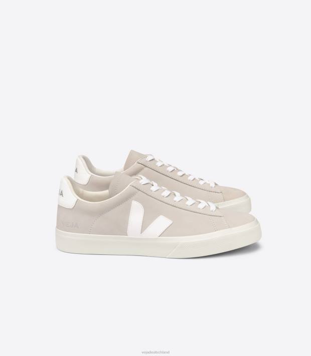 Schuhe VHJD228 Frauen Veja Campo Nubuk naturweiß