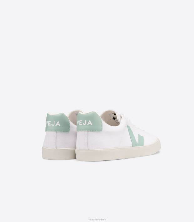 Schuhe VHJD244 Frauen Veja Esplar se Leinwand weiß Matcha