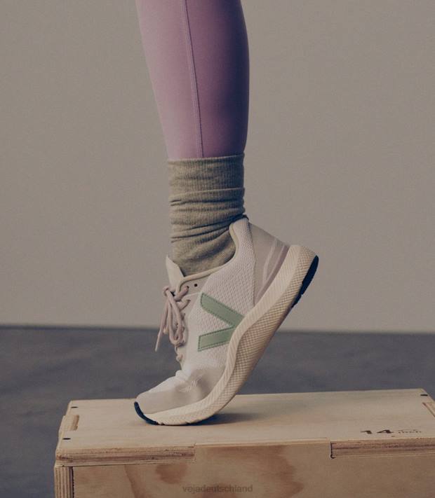 Schuhe VHJD284 Frauen Veja Impala-Eierschalen-Matcha