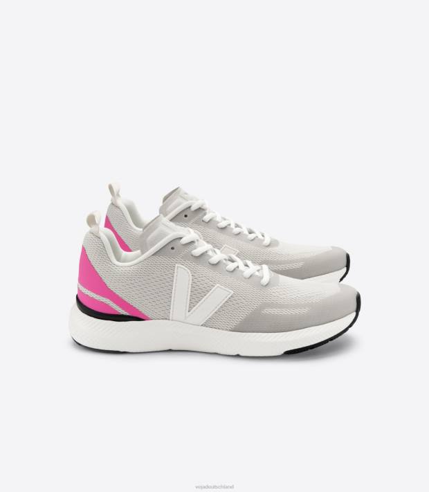 Schuhe VHJD286 Frauen Veja Impala-Sari aus natürlichem Netzgewebe
