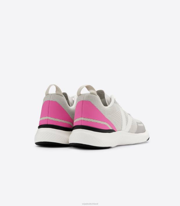 Schuhe VHJD286 Frauen Veja Impala-Sari aus natürlichem Netzgewebe