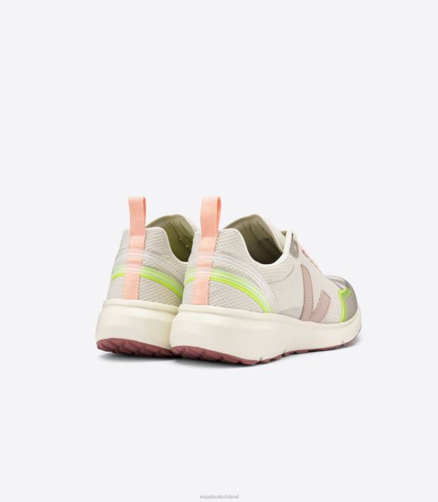 Schuhe VHJD270 Frauen Veja Condor 2 Alveomesh, natürliches Baby, gelbes Fluo