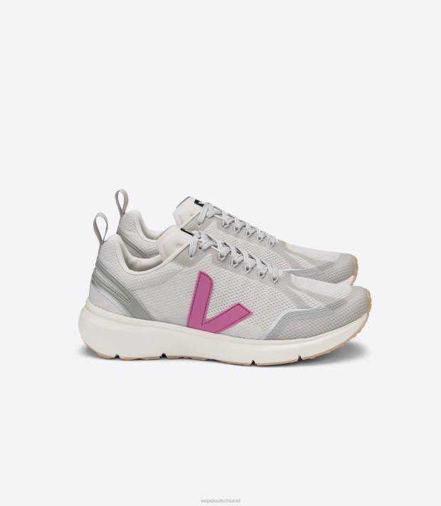 Schuhe VHJD273 Frauen Veja Condor 2 Alveomesh hellgrau ultraviolett