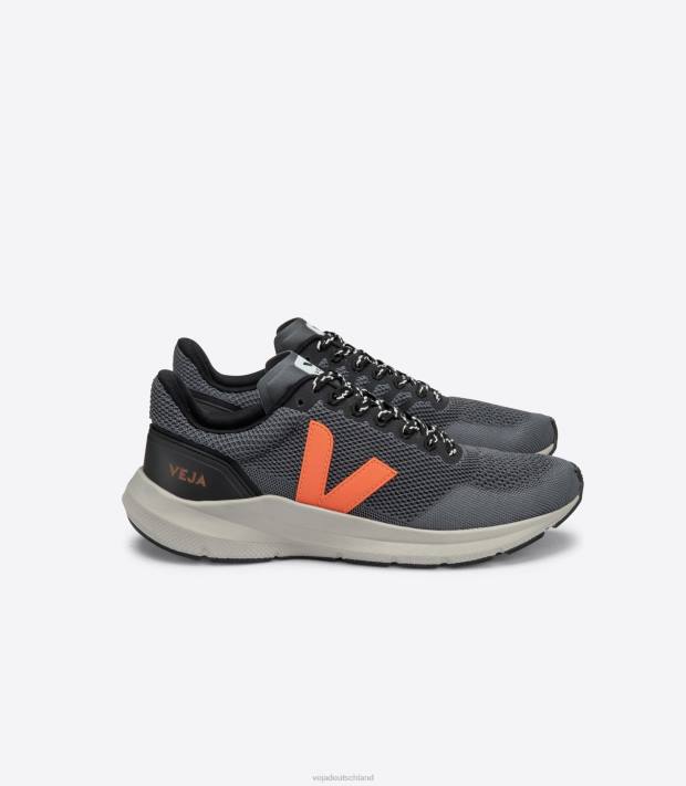 Schuhe VHJD280 Frauen Veja Marlin LT V-Strick Storm Orange Fluo