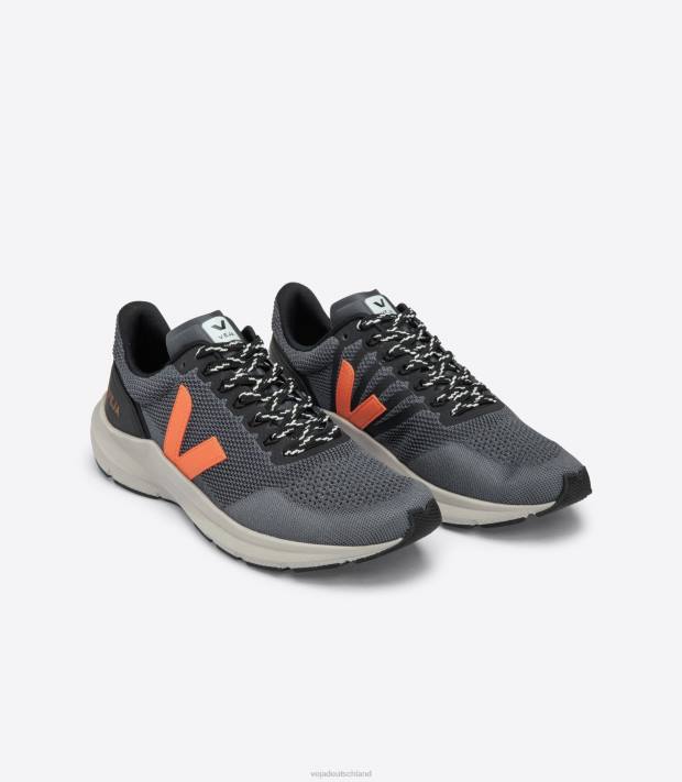 Schuhe VHJD280 Frauen Veja Marlin LT V-Strick Storm Orange Fluo