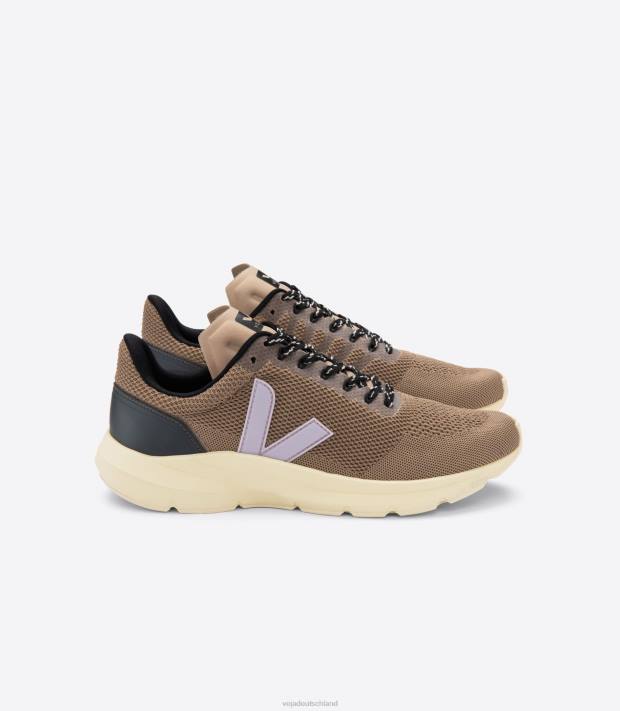 Schuhe VHJD281 Frauen Veja Marlin V-Strick Nero Parme