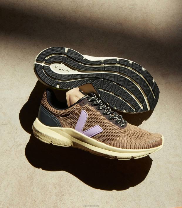 Schuhe VHJD281 Frauen Veja Marlin V-Strick Nero Parme