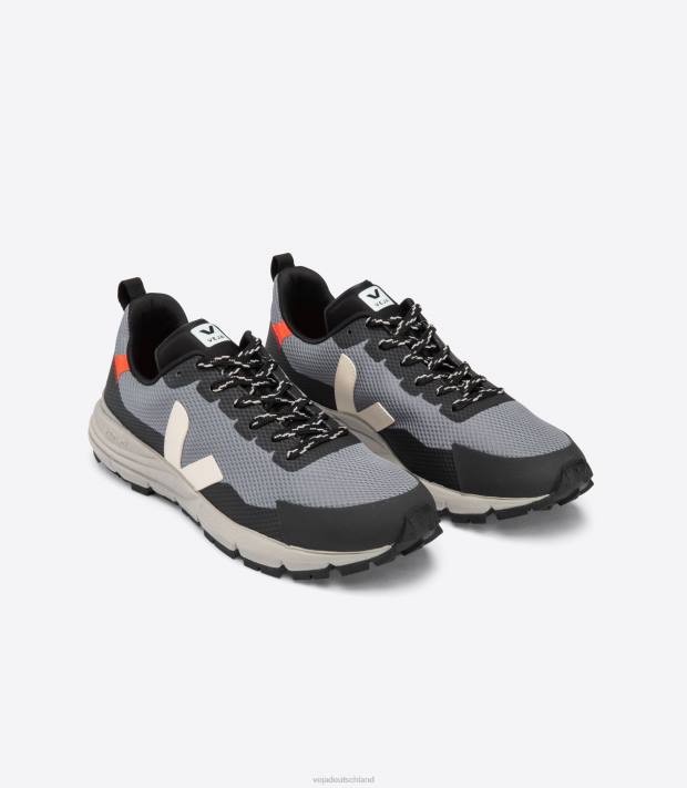 Schuhe VHJD255 Frauen Veja dekkan alveomesh beton pierre orange fluo