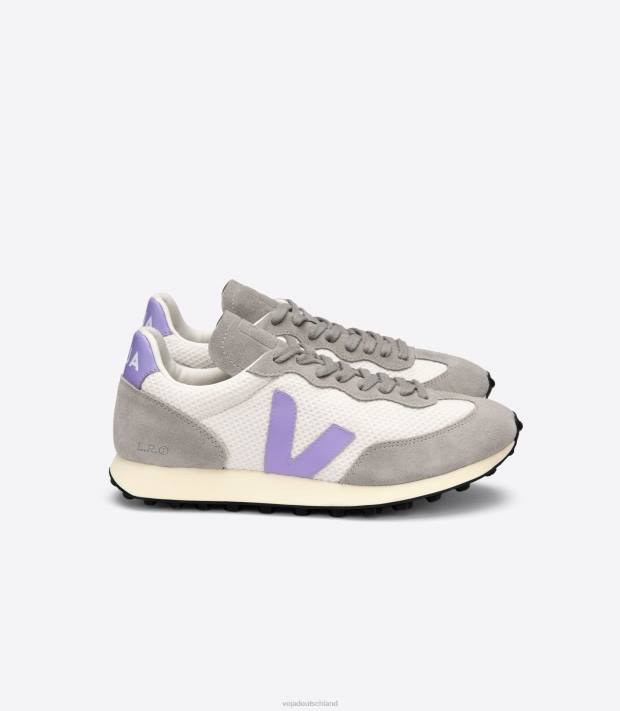 Schuhe VHJD248 Frauen Veja Rio Branco Hexamesh Kies Lavande