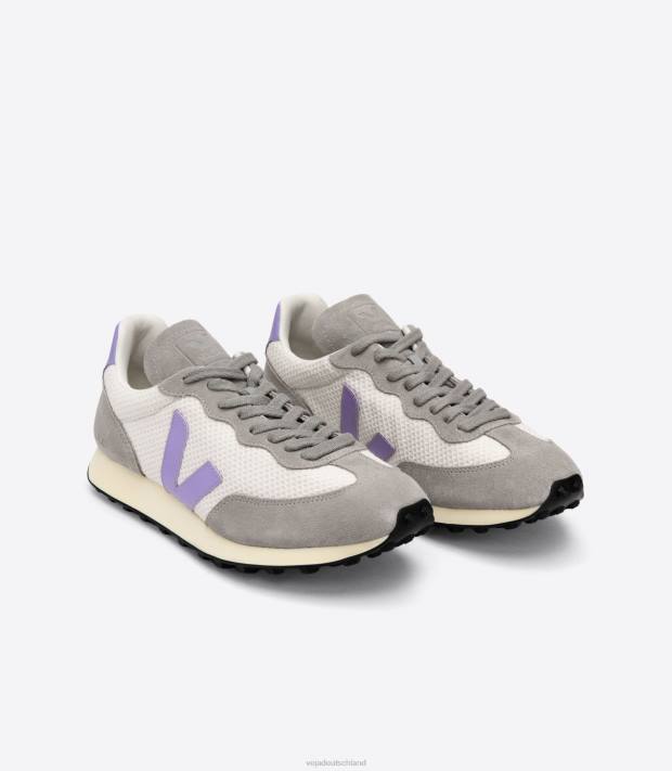 Schuhe VHJD248 Frauen Veja Rio Branco Hexamesh Kies Lavande