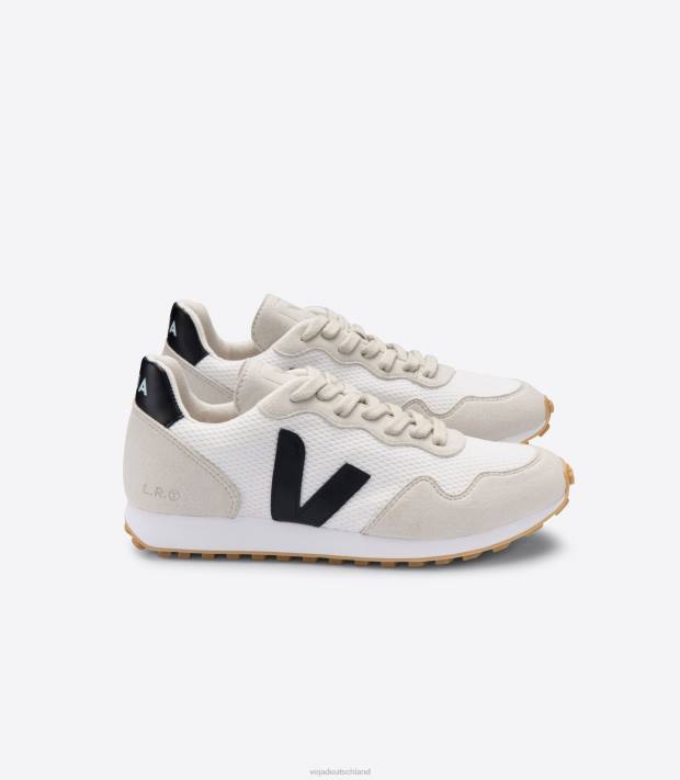 Schuhe VHJD264 Frauen Veja sdu rec alveomesh weiß schwarz natur