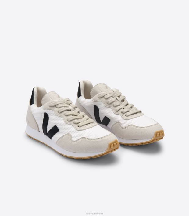 Schuhe VHJD264 Frauen Veja sdu rec alveomesh weiß schwarz natur