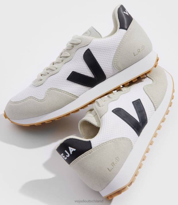 Schuhe VHJD264 Frauen Veja sdu rec alveomesh weiß schwarz natur