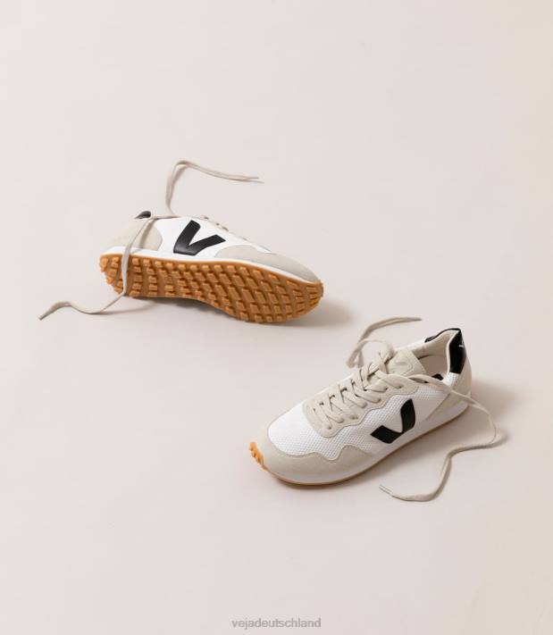 Schuhe VHJD264 Frauen Veja sdu rec alveomesh weiß schwarz natur