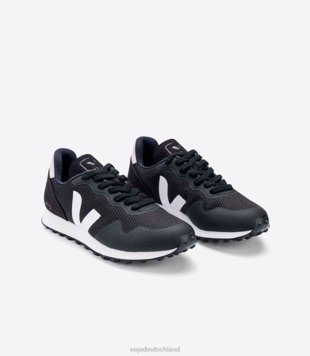 Schuhe VHJD266 Frauen Veja sdu rt b-mesh schwarz weiß natur