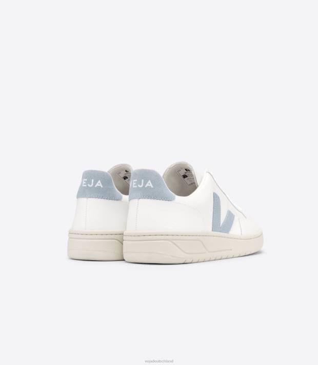 Schuhe VHJD229 Frauen Veja V-12-Leder, weißer Stahl