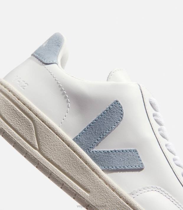 Schuhe VHJD229 Frauen Veja V-12-Leder, weißer Stahl