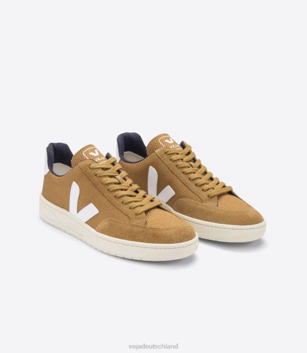 Schuhe VHJD231 Frauen Veja V-12 B-Mesh-Zelt weiß