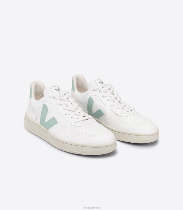 Schuhe VHJD298 Frauen Veja v-10 cwl weißer Matcha