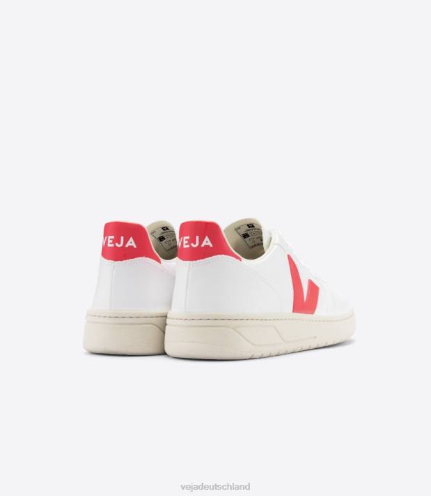 Schuhe VHJD299 Frauen Veja v-10 cwl weiß rosa fluo