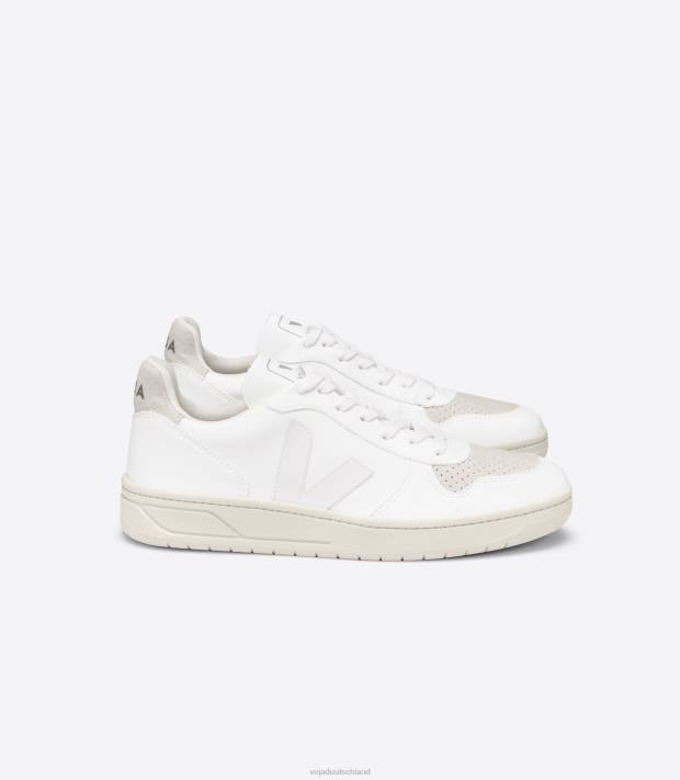 Schuhe VHJD300 Frauen Veja v-10 cwl vollweiß natur