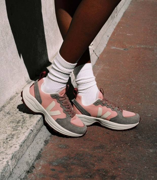 Schuhe VHJD258 Frauen Veja Venturi Alveomesh Pamplemousse Zobel