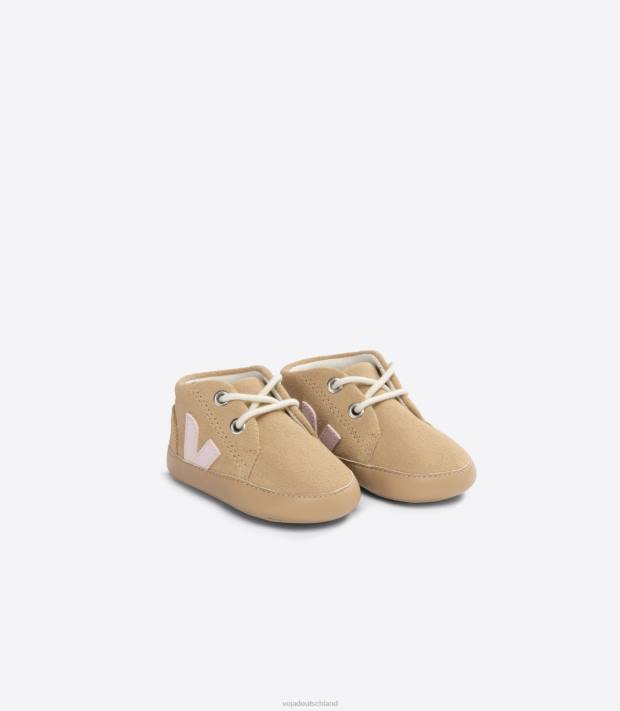 Schuhe VHJD401 Kinder Veja Wüstenblütenblatt aus Baby-Wildleder