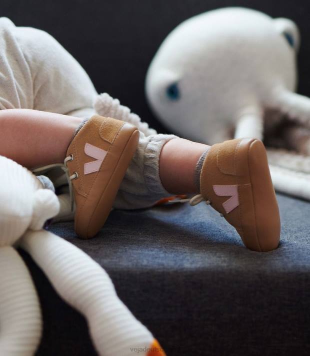 Schuhe VHJD401 Kinder Veja Wüstenblütenblatt aus Baby-Wildleder