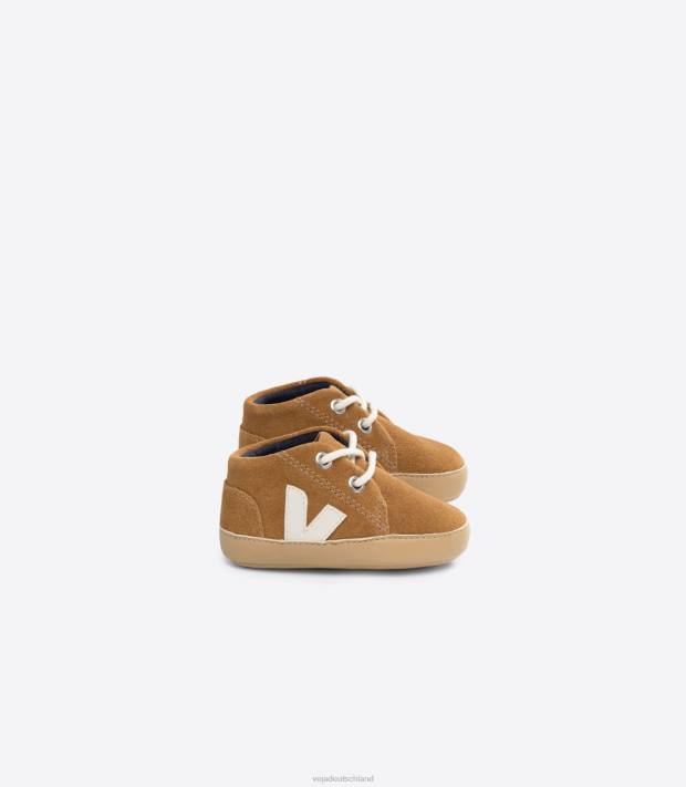 Schuhe VHJD402 Kinder Veja Baby-Wildleder-Camel-Pierre