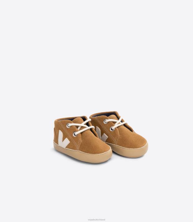 Schuhe VHJD402 Kinder Veja Baby-Wildleder-Camel-Pierre