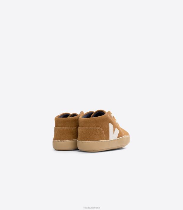 Schuhe VHJD402 Kinder Veja Baby-Wildleder-Camel-Pierre