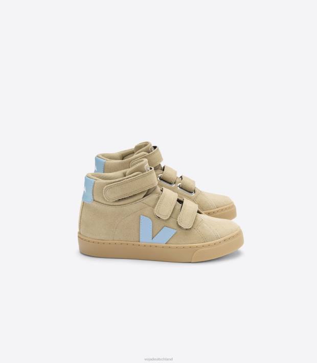 Schuhe VHJD311 Kinder Veja Esplar Mid Wildleder Dune Steel