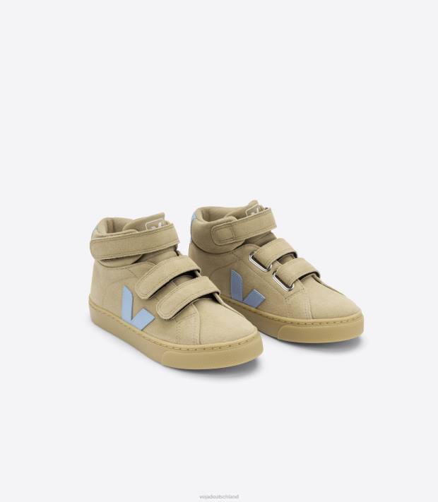 Schuhe VHJD311 Kinder Veja Esplar Mid Wildleder Dune Steel