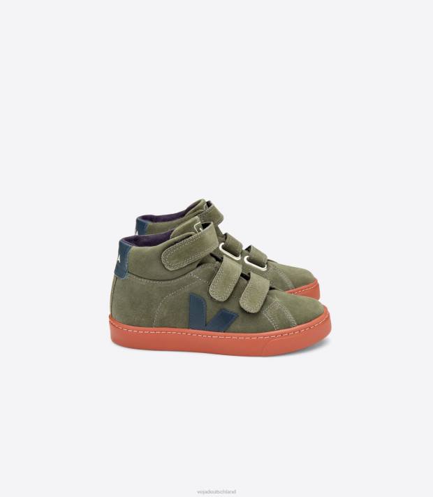 Schuhe VHJD312 Kinder Veja Esplar Mid Wildleder Mud Nautico Rostsohle