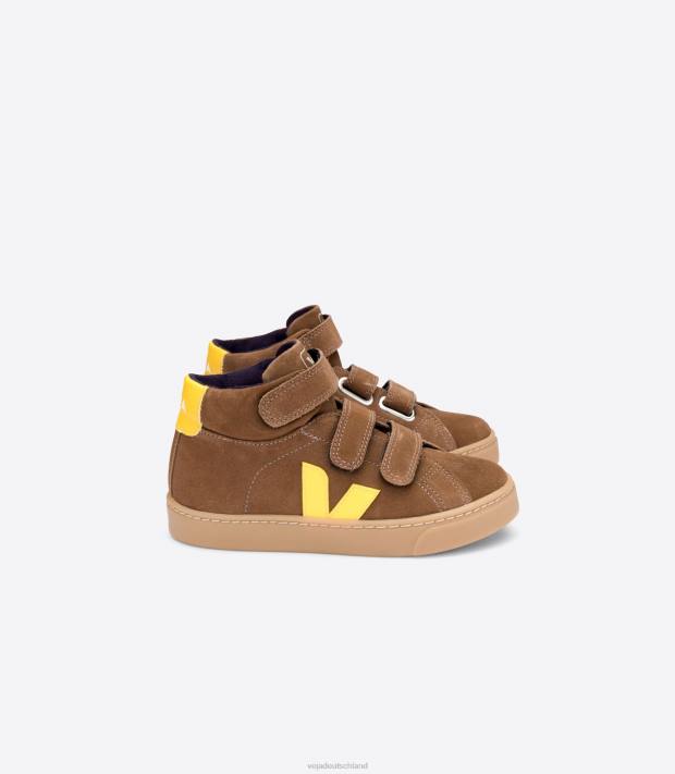 Schuhe VHJD313 Kinder Veja Esplar Mid Wildleder Braun Tonic