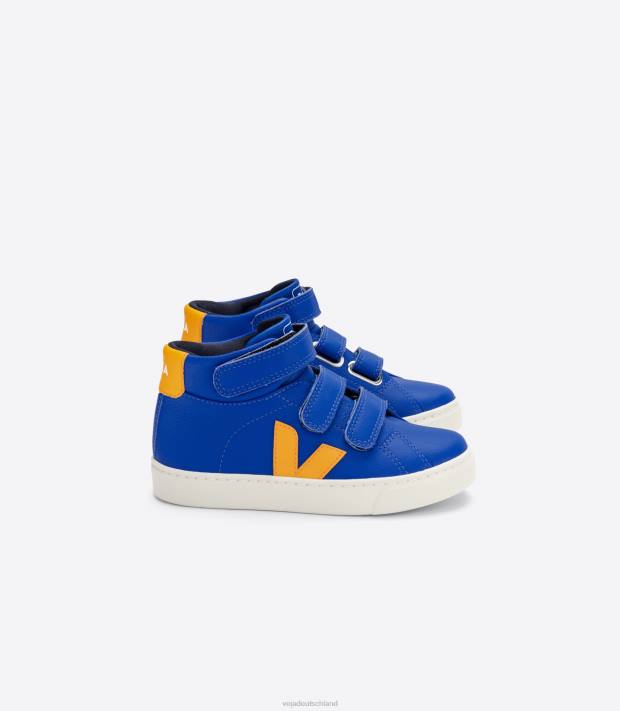 Schuhe VHJD316 Kinder Veja Esplar Mid Chromfreies Leder Paros Ouro