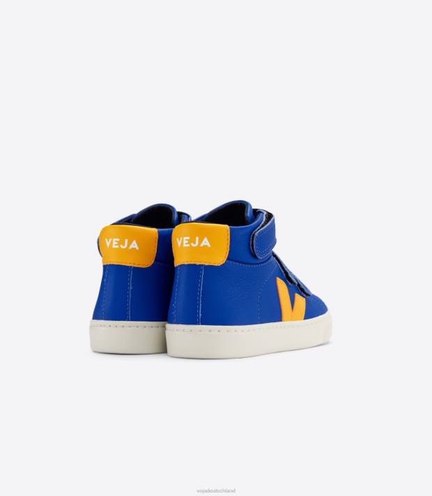 Schuhe VHJD316 Kinder Veja Esplar Mid Chromfreies Leder Paros Ouro
