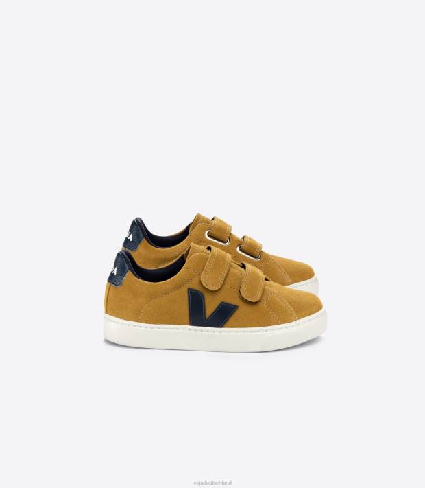 Schuhe VHJD325 Kinder Veja Esplar Wildleder Camel Nautico
