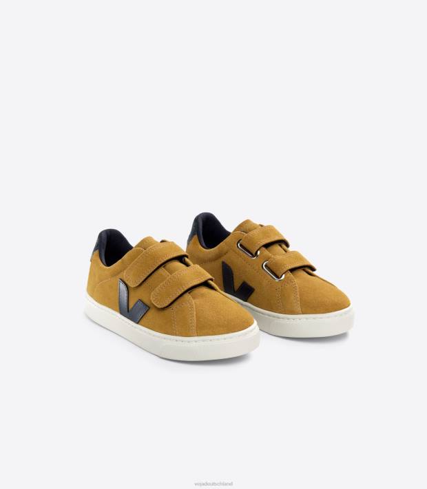 Schuhe VHJD325 Kinder Veja Esplar Wildleder Camel Nautico