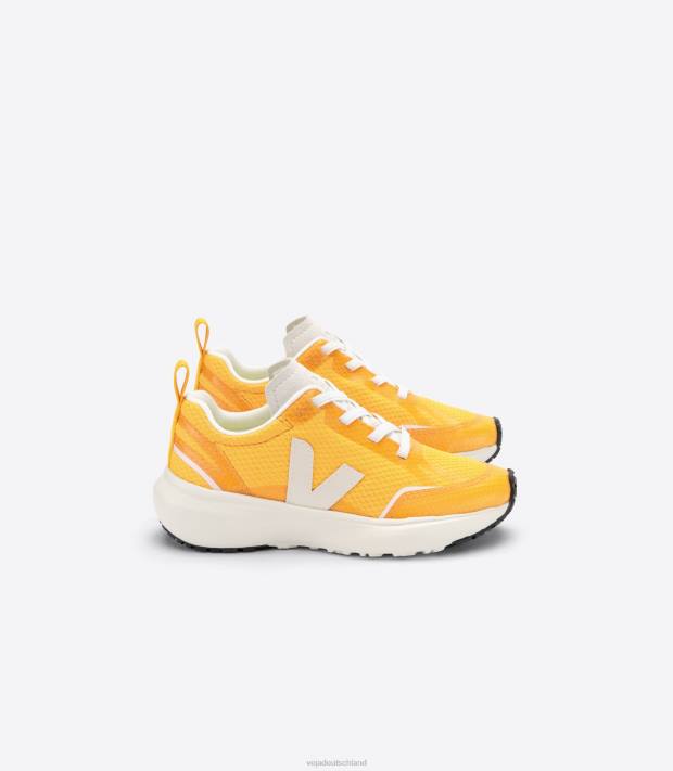 Schuhe VHJD382 Kinder Veja Kanarische elastische Schnürsenkel Alveomesh Ouro Pierre