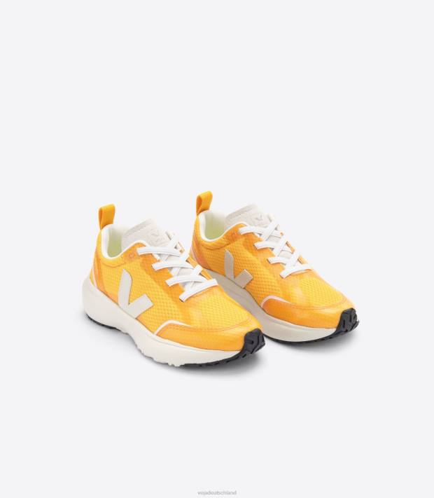 Schuhe VHJD382 Kinder Veja Kanarische elastische Schnürsenkel Alveomesh Ouro Pierre