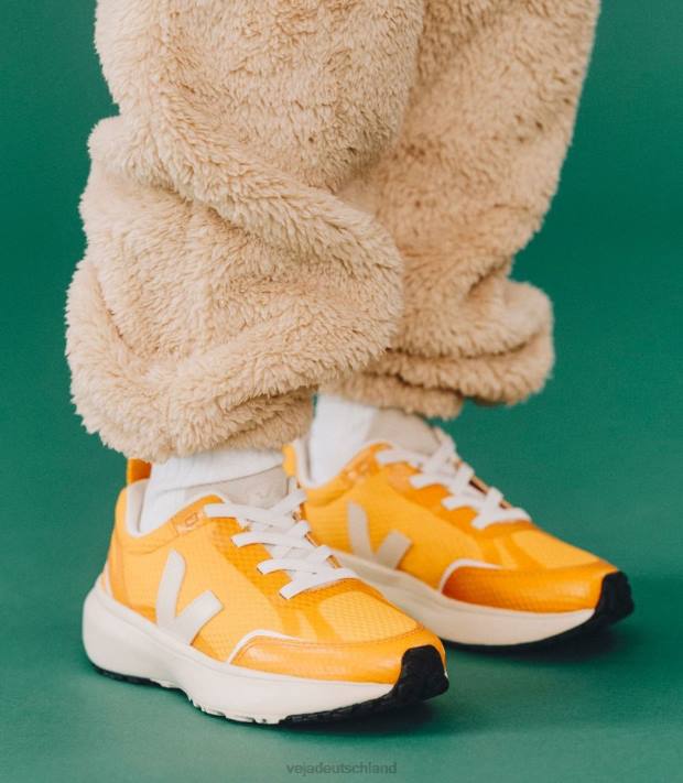 Schuhe VHJD382 Kinder Veja Kanarische elastische Schnürsenkel Alveomesh Ouro Pierre