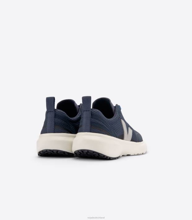 Schuhe VHJD384 Kinder Veja Kanarische elastische Schnürsenkel Alveomesh Nautico Oxford Grau