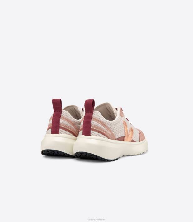 Schuhe VHJD385 Kinder Veja Kanarische elastische Schnürsenkel Alveomesh natürliche Venus