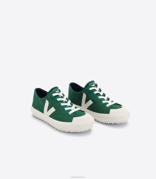 Schuhe VHJD393 Kinder Veja Flip elastische Schnürsenkel Canvas Poker Pierre