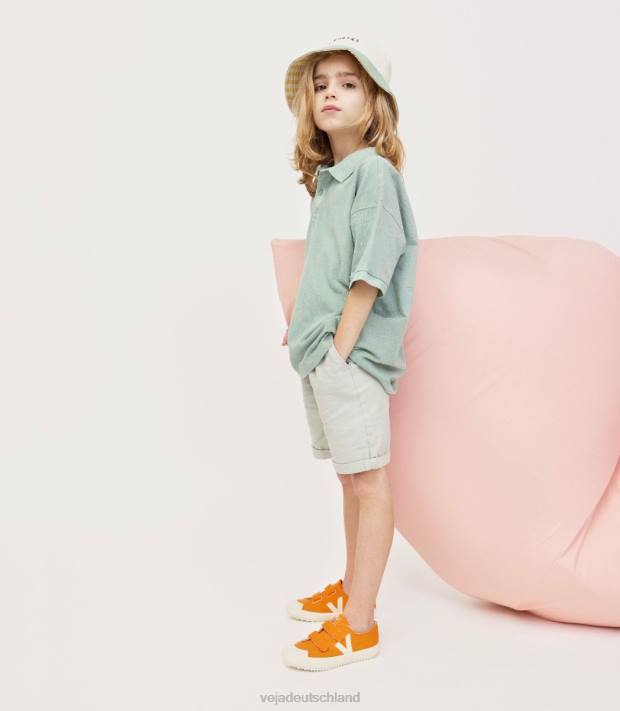 Schuhe VHJD396 Kinder Veja Ollie Canvas Kürbis Pierre