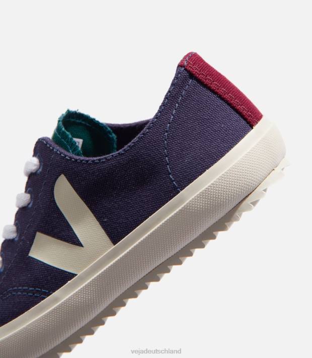 Schuhe VHJD398 Kinder Veja Flip Canvas Multico Marine